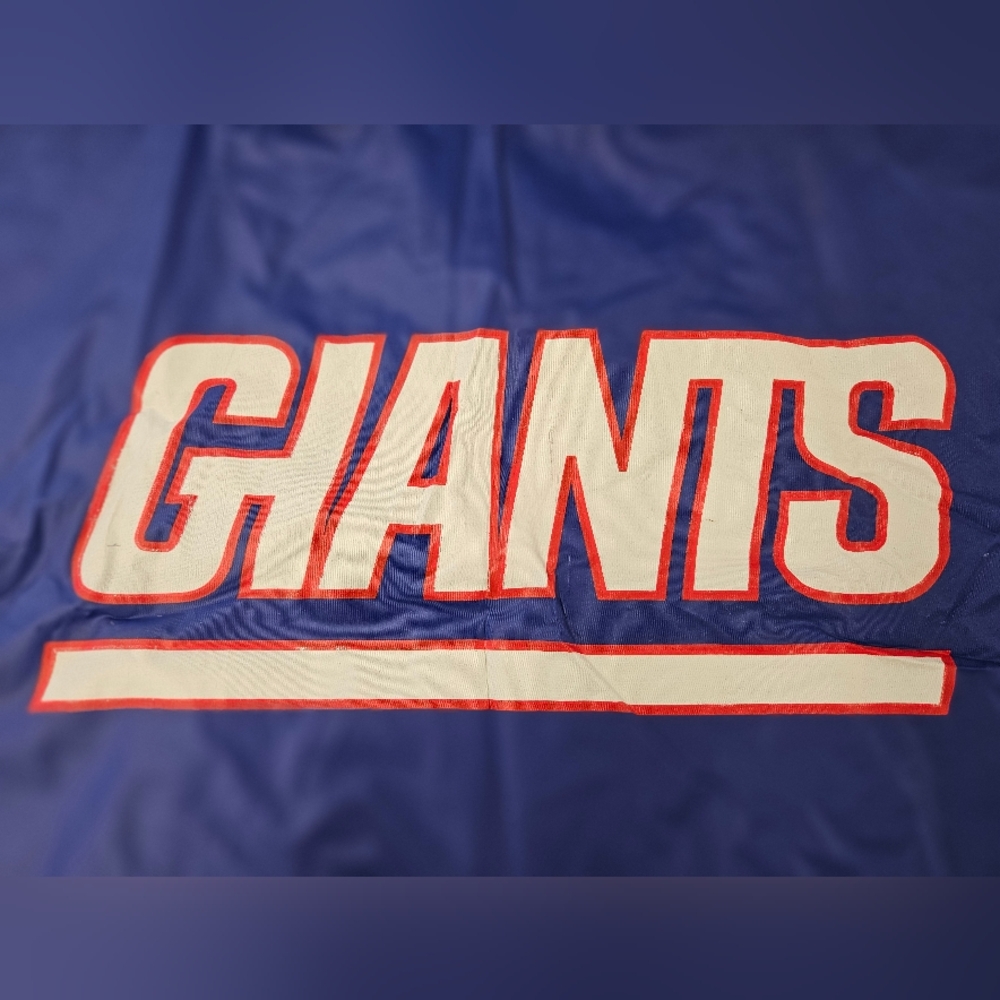 Vintage NFL New York Giants Blue and Red Vinyl Hooded Rain Poncho Unisex Adult - Picture 16 of 16